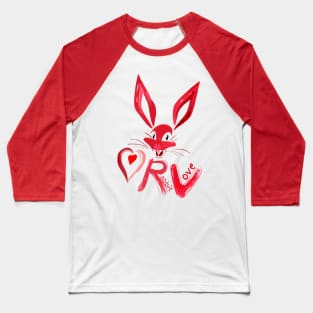 Rabbit Love Baseball T-Shirt